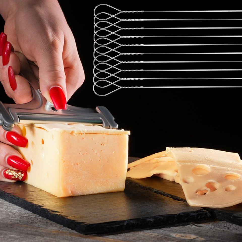 10 Pack Cheese Slicer Wire Replacement for Block Cheeses Butter Cutting ...