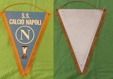 GAGLIARDETTO NAPOLI ANNI 80 COPPA UEFA CALCIO PENNANT VINTAGE