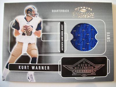 2002 DONRUSS CLASSICS NEW MILLENIUM KURT WARNER, RAMS !! BOX 8