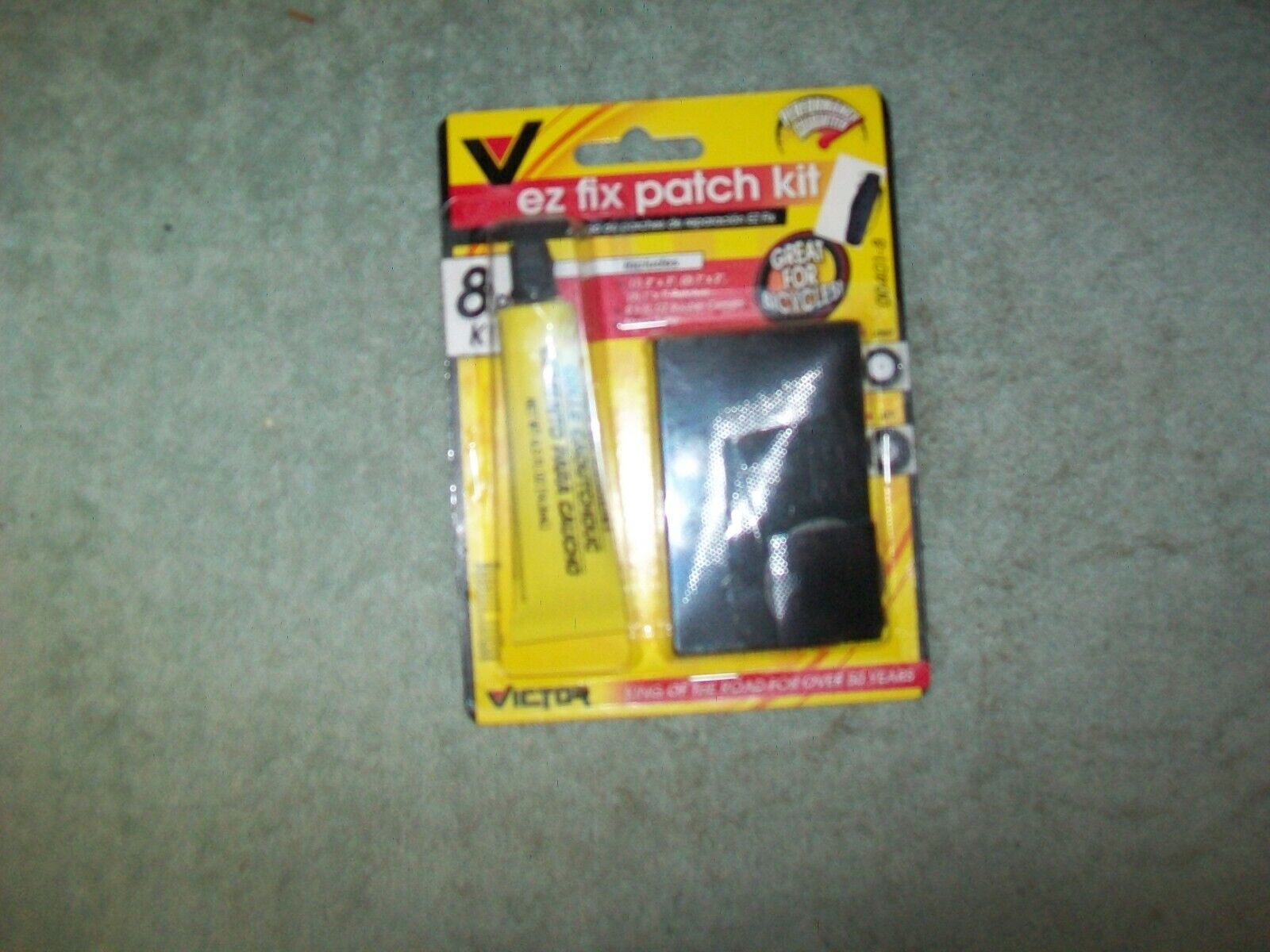 1 of Victor part # 00401-8 EZ fix tube patch kit great for bicycles