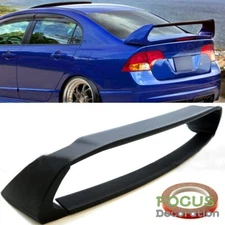 For Honda Civic 2006-2011 Sedan Unpainted Mugen Style Trunk Wing Spoiler