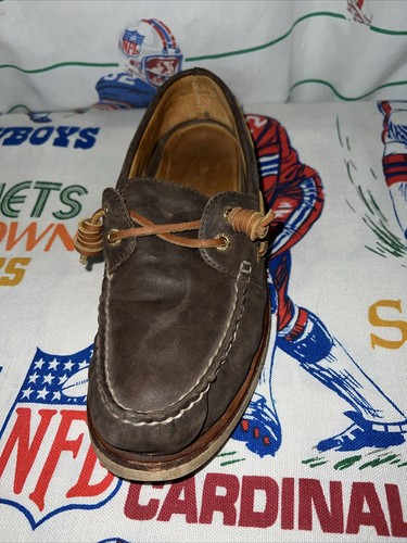 SPERRY Top-Sider GOLD CUP Boat Shoes size 11 Brown Suede Non-marking - Picture 7 of 15