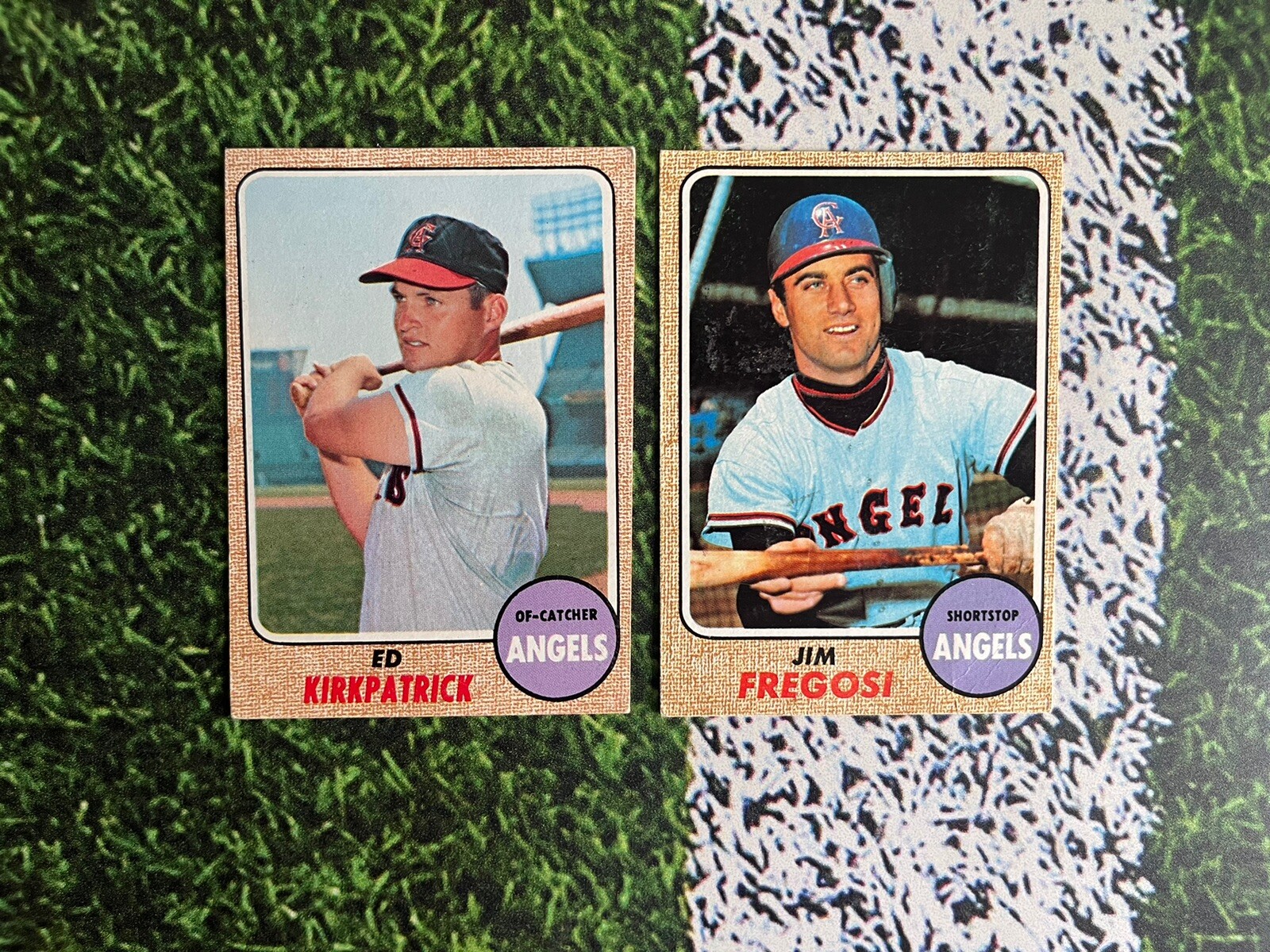 1968 Topps Baseball Lot Of 2 Fregosi/Kirkpatrick ’s 170/552 EX Low