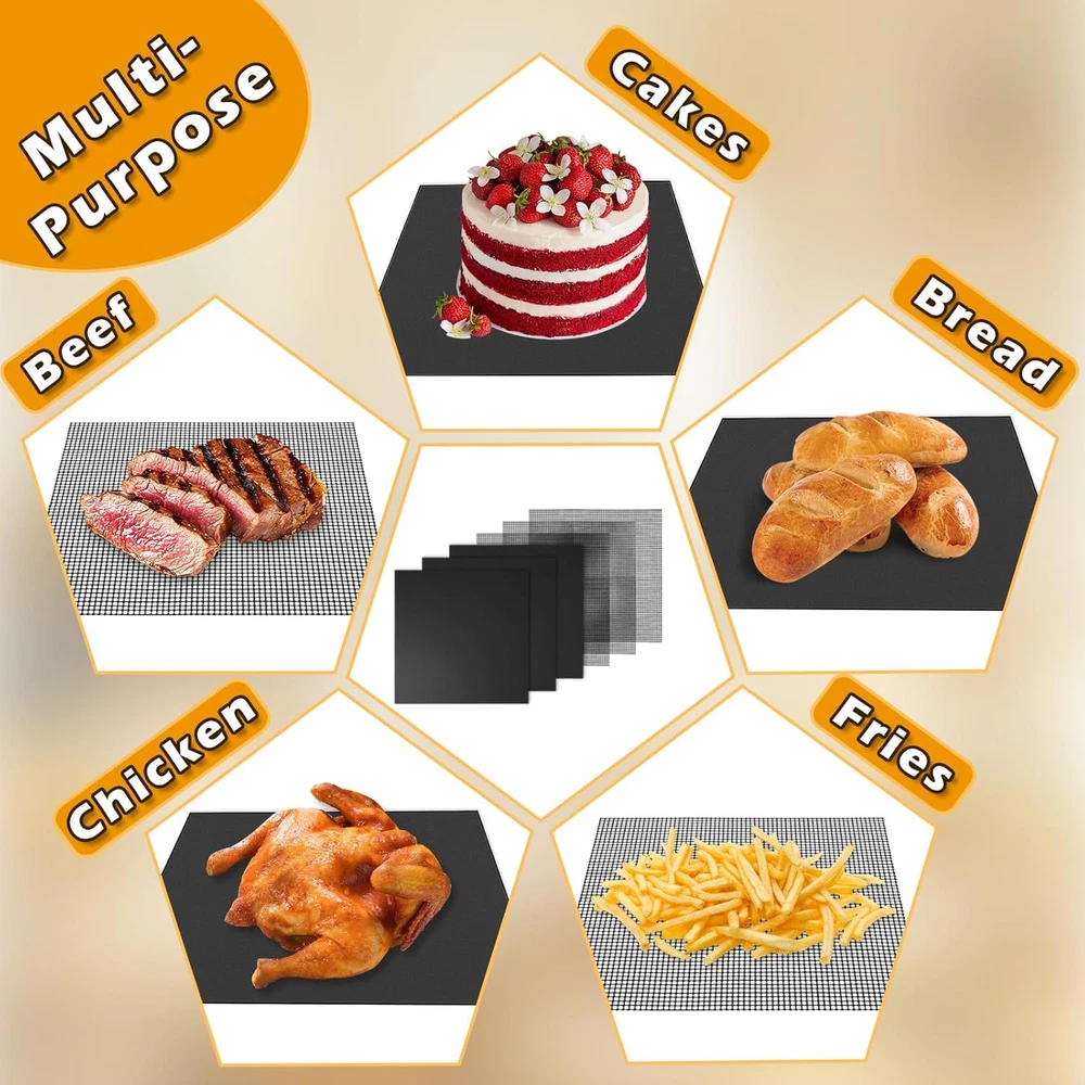 Air Fryer Liners Reusable Compatible with Breville Smart Oven Pro BOV900BSS