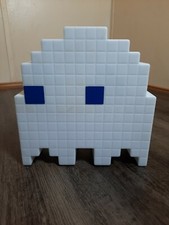 Pac Man White Ghost Color Changing Light Tablelamp Accent w/ USB Power Cord
