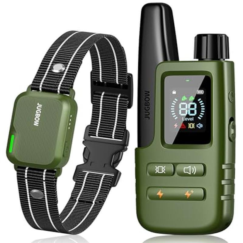 Bousnic Dog Training Collar 2 Dogs Upgraded 1000ft Remote Rechargeable Waterproof Electric Shock Collar With Beep Vibration Shock For Small Medium Large Dogs (15lbs - 120lbs)
