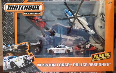 Matchbox Mission Force 5 Pack Police Response Air Blade Grabber