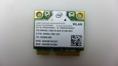 DELL LATITUDE E6540 E6440 WIFI WIRELESS CARD INTEL 6235ANHMW 5K9GJ
