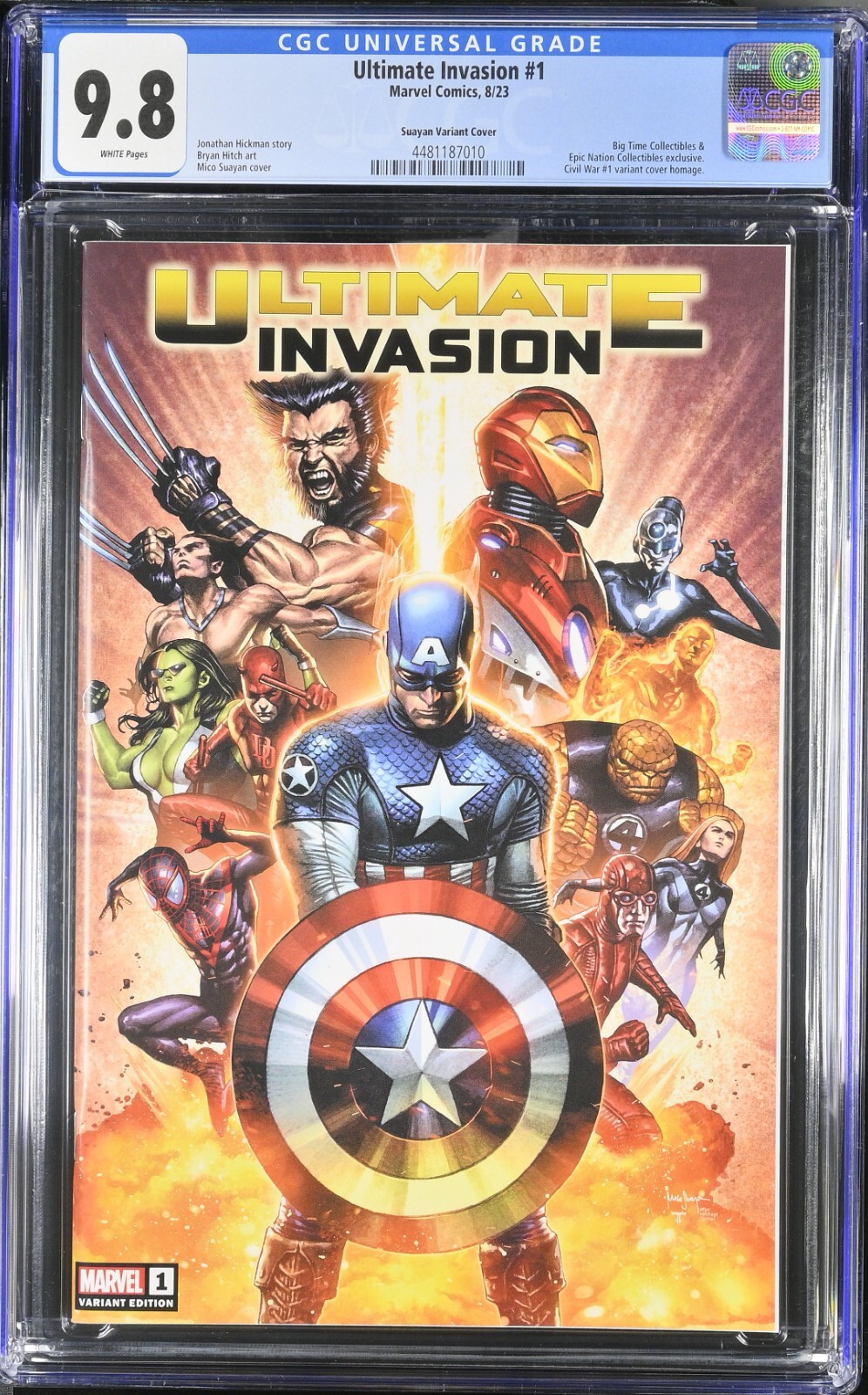 Ultimate Invasion #1 (Paratore Variant Cover) Value - GoCollect