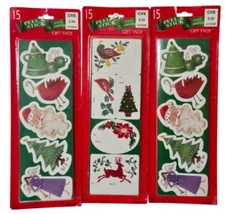 Paper Magic Cleo Christmas Vintage 45 Peel & Stick Fully Adhesive Gift Tags NEW