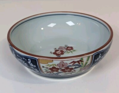 Arita Yaki Kiln Kin Color Park Shochiku Ume kleine Schale