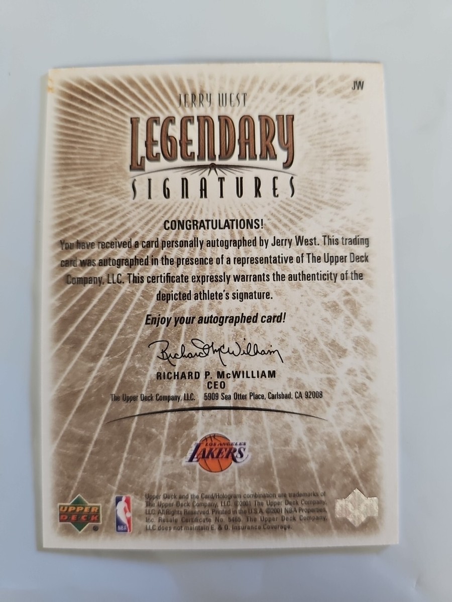 その他 Jerry West Auto upper deck JERRY 