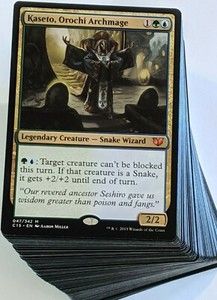 ***Custom Commander Deck*** Kaseto - Snake Tribal - EDH Mtg Magic Cards