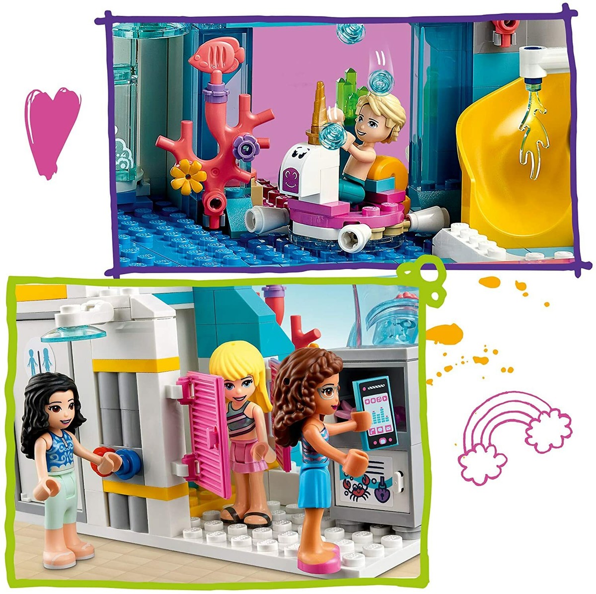 Exciting summer water park of Lego LEGO Friends Friends 41430 From