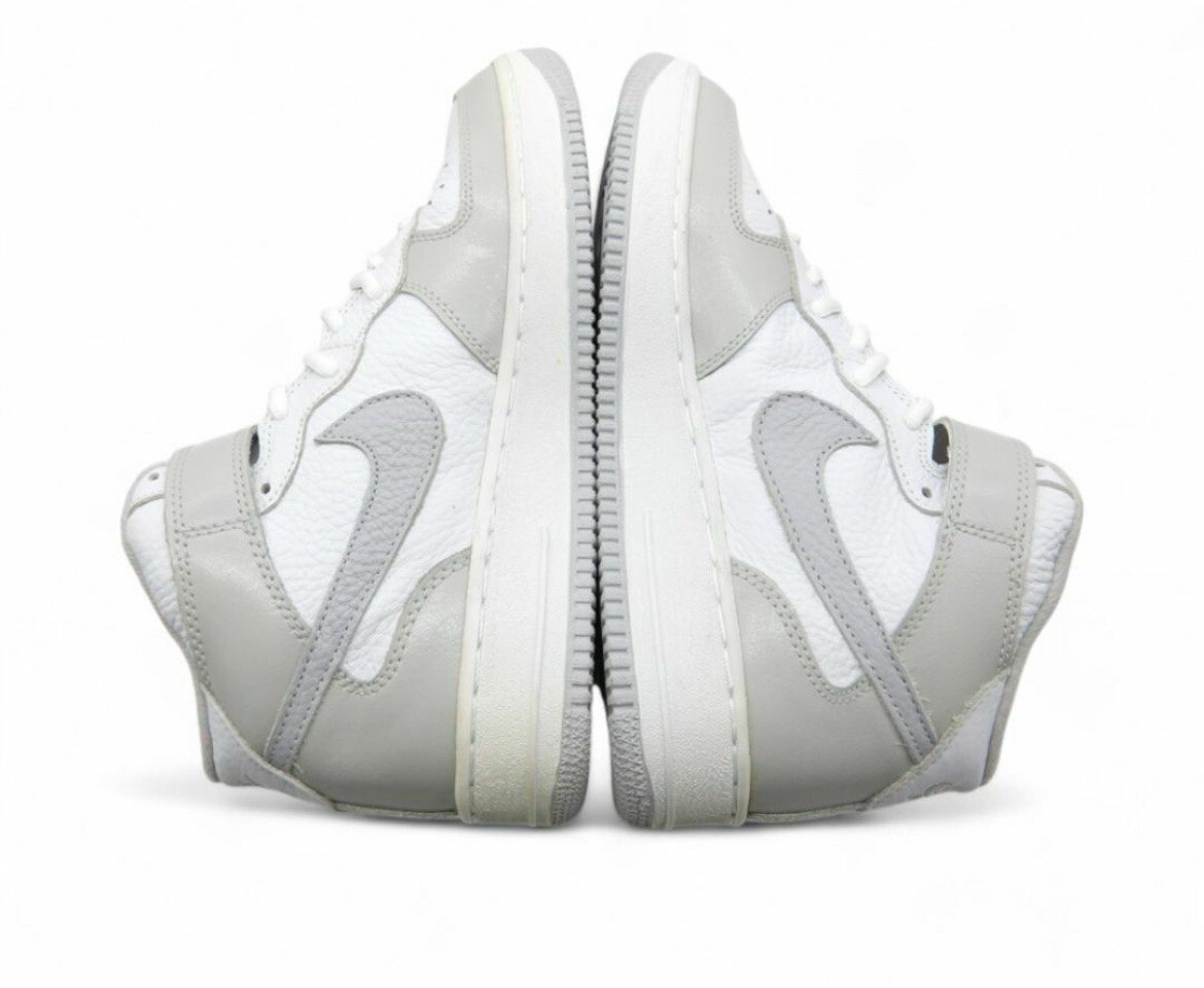 Size 9 Nike Air Force 1 SC Mid Gray White 630125-107 Size 9 Nike Air Force 1 SC Mid Gray White 630125-107