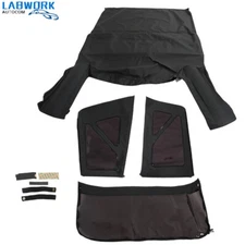 Replacement Soft Top W/ Tinted Rear Windows For Jeep Wrangler 2 Door 2010-2017