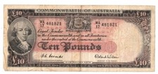 1954 Commonwealth of Australia £10 Ten Pounds Coombs/Wilson WA 17