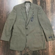 CHAPS Ralph Lauren Herringbone Blazer 42 Long 100 Wool Suit Jacket NWT 200