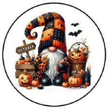 OCTOBER GNOME MONTH HALLOWEEN ENVELOPE SEALS LABELS STICKERS PARTY FAVORS