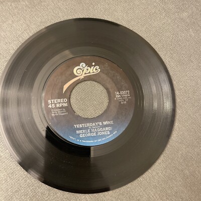 Merle Haggard/George Jones, Yesterday's Wine/I Haven't Found Her Yet 45
