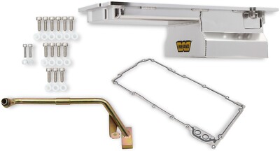 WEIAND FABRICATED ALUMINUM OIL PAN KIT,.375'' FLANGE,REAR SUMP,7QT,SILVER,LS1/2/6