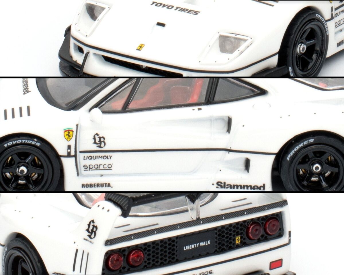 INNO64 1:64 LBWK LIBERTY WALK FERRARI F40 WHITE TOKYO AUTO INNO64 1:64 LBWK LIBERTY WALK FERRARI F40 WHITE TOKYO AUTO