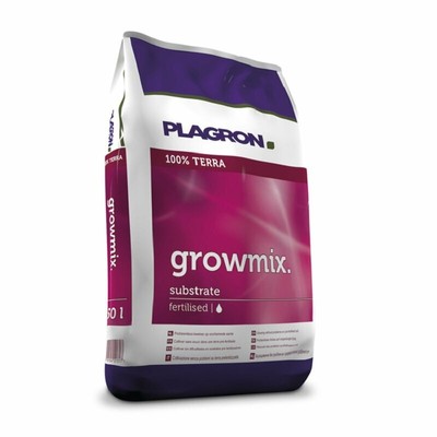 Plagron Growmix Blumenerde Grow Balkon-Pflanzen Pflanzerde Gartenerde Tomaten