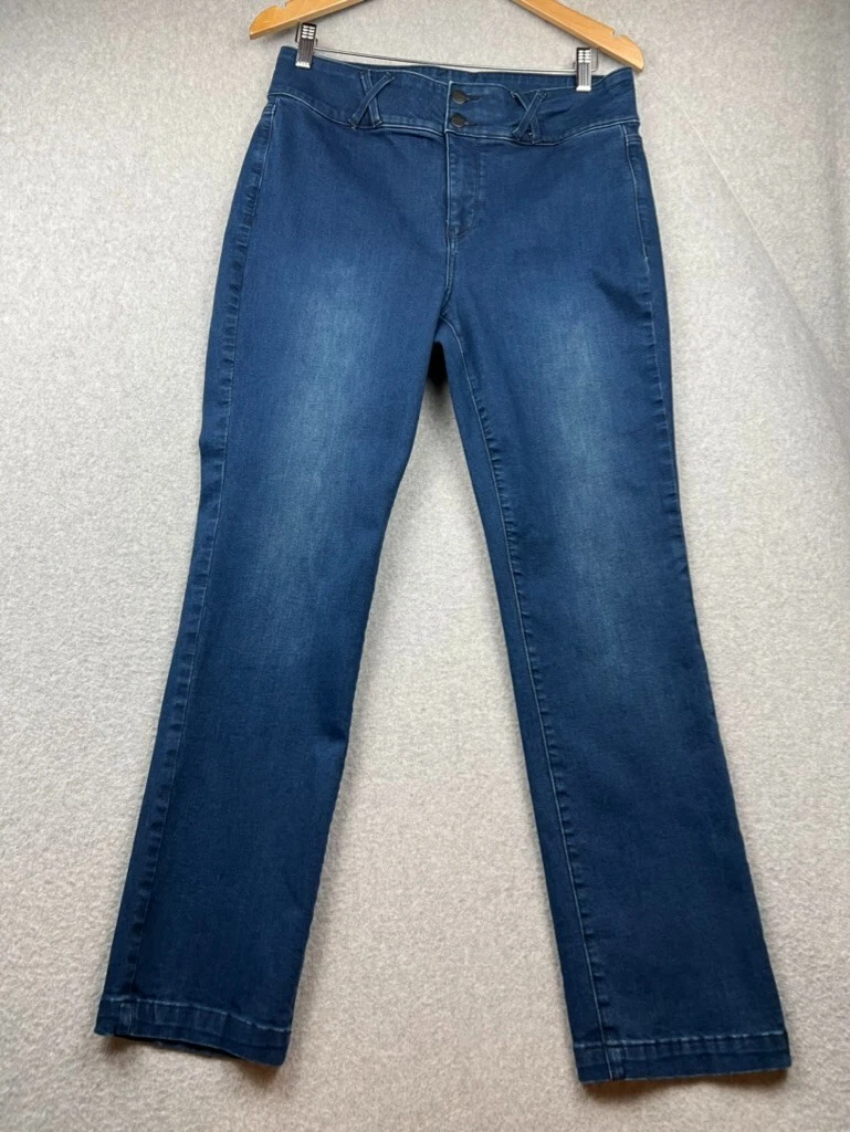 NYDJ Damen Sheri Slim Jeans, Batikblau, 44 Produktbild-Vorschau 4