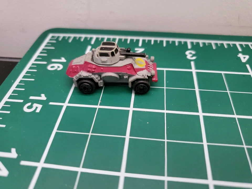 Vintage Micro Machines GI Joe Vs Cobra Mini Gray Maroon Tank 1997 - Image 3 of 4