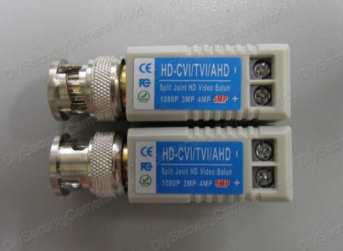 10 pz (5 paia) fotocamera adattatore ricetrasmettitore video balun CCTV BNC CAT5 - Foto 3 di 5