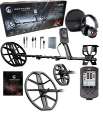 Minelab Manticore Metal Detector w/ M11 + M8 & M15 Coils – Waterproof 16ft
