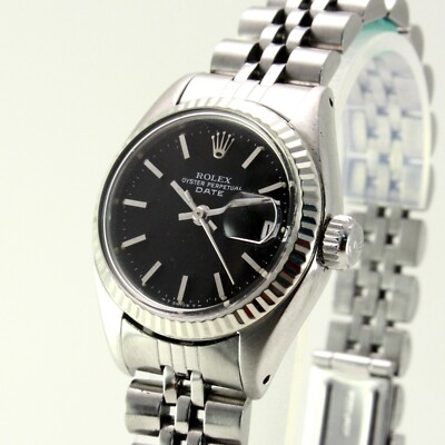 Rolex Oyster Perpetual Date, Stahl Lady  von 1977