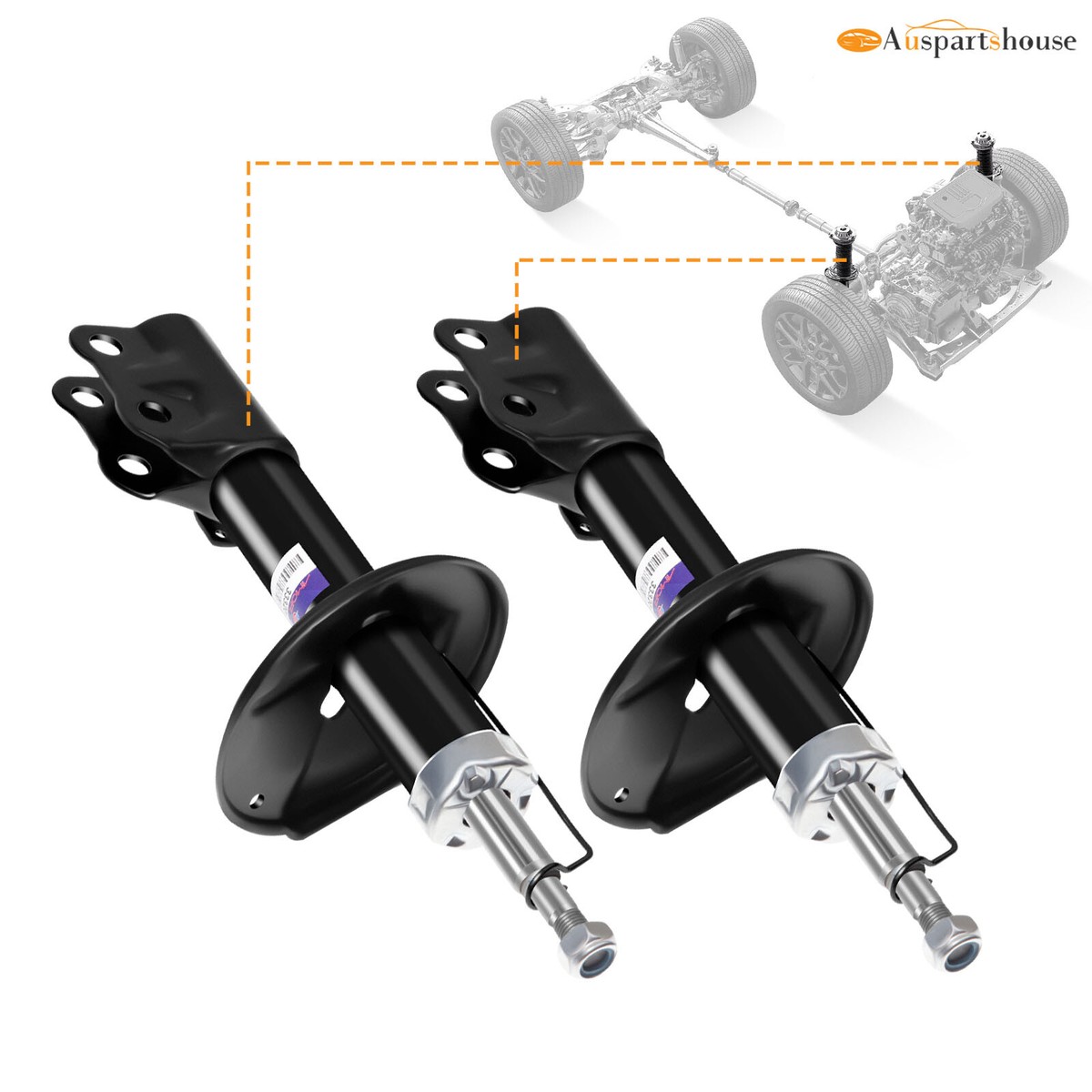 2x Front Struts Shocks Absorbers For Toyota Tercel 1995-1999 FWD