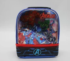 Marvel Avengers Mech Strike Dual Compartment Insulated Lunch Box Bag 