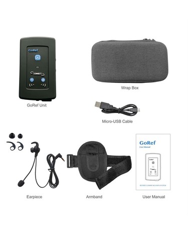 4 Set Soccer Bluetooth Headset Communication Referee Intercom Earpiece with Case - Picture 14 of 16