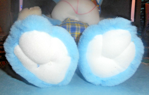 2002 König Plüsch hellblau Hase Kaninchen Plüsch Ostern Neu mit Etikett - Bild 4 von 4