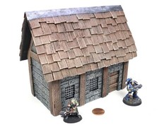 Cottage House Handmade Terrain for Wargames  RPG DnD Dungeons  Dragons AoS 