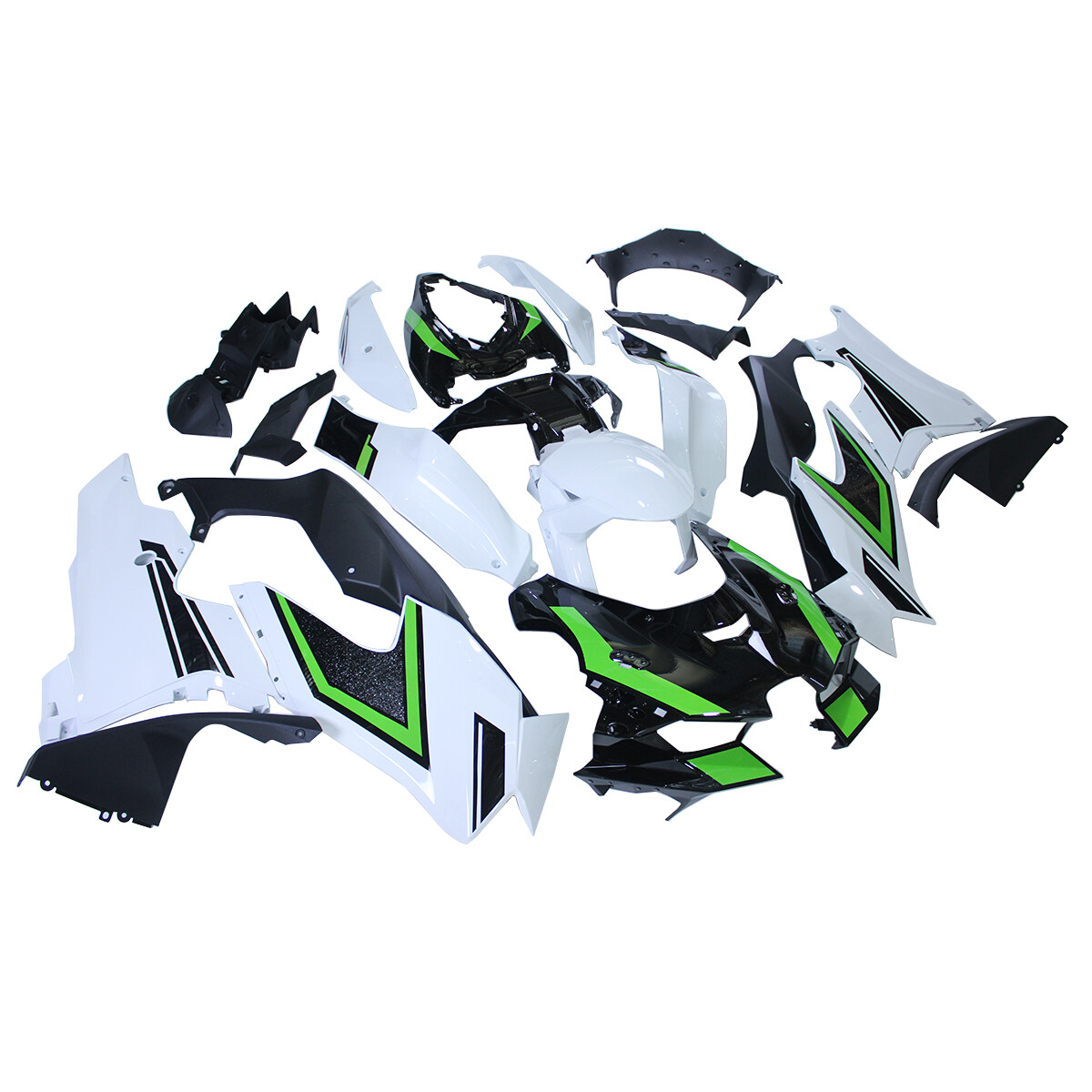 mo！ Green White Bodywork for Kawasaki Ninja ZX10R ZX-10R 2021 2022 21