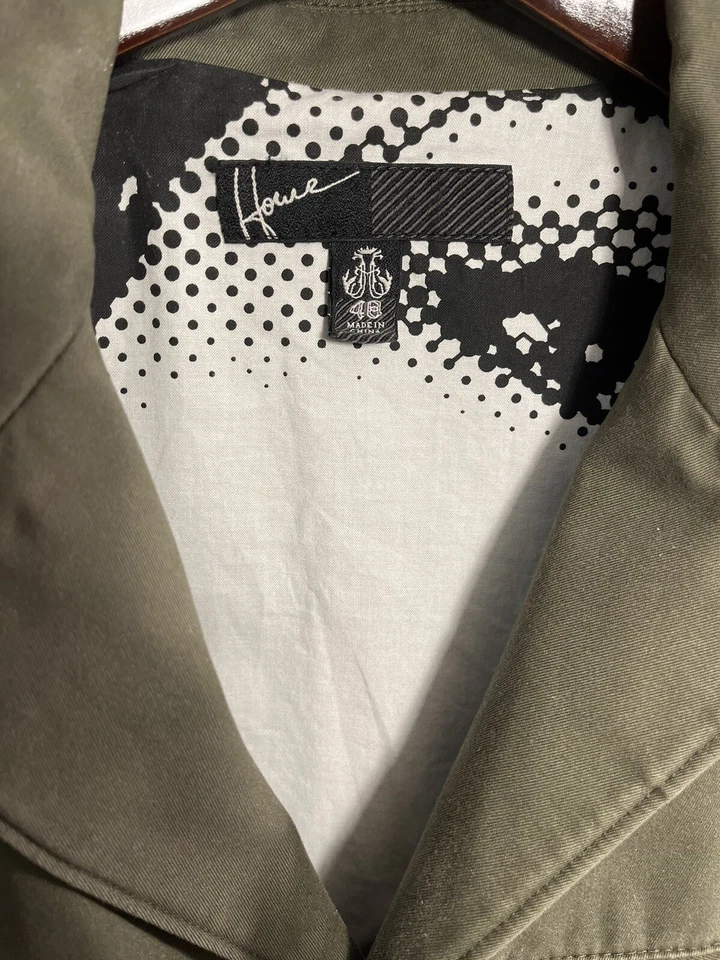 House Of Howe Men’s Graphic Print Cotton Camo Green Jacket Blazer Size 40 - Image 3 of 4