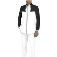 Men's 2 Piece Set Traditional Shirt and Pants African Set Suit Middle East Suit