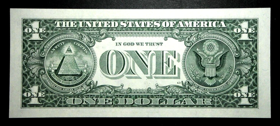 SAN FRANCISCO SUPER MARGINS FW  1931 L  INSUFFICIENT INK ERROR UNC 2003-A $1 - Image 2 of 2