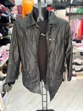 L.Lambertazzi Jacke aus Echtem Leder Gebraucht Man Gr. 50 Schwarz LLV69