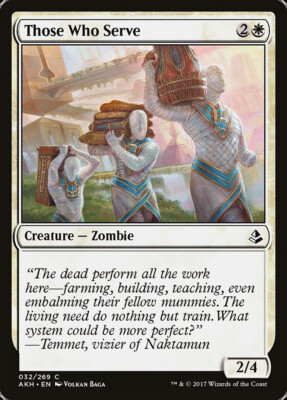 MTG Magic AKH Amonkhet - 1x EN NM 032 C Those Who Serve