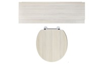 Avola White 1700mm Front Bath Panel & Toilet Seat Various Colour, Mini Make Over Avola White 1700mm Front Bath Panel & Toilet Seat Various Colour, Mini Make Over