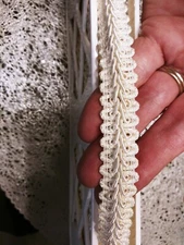 Trimtex Ecru 5/8" Chinese Braid - 10 Yards Rayon 68 % Cotton 24% Polyester 8 %