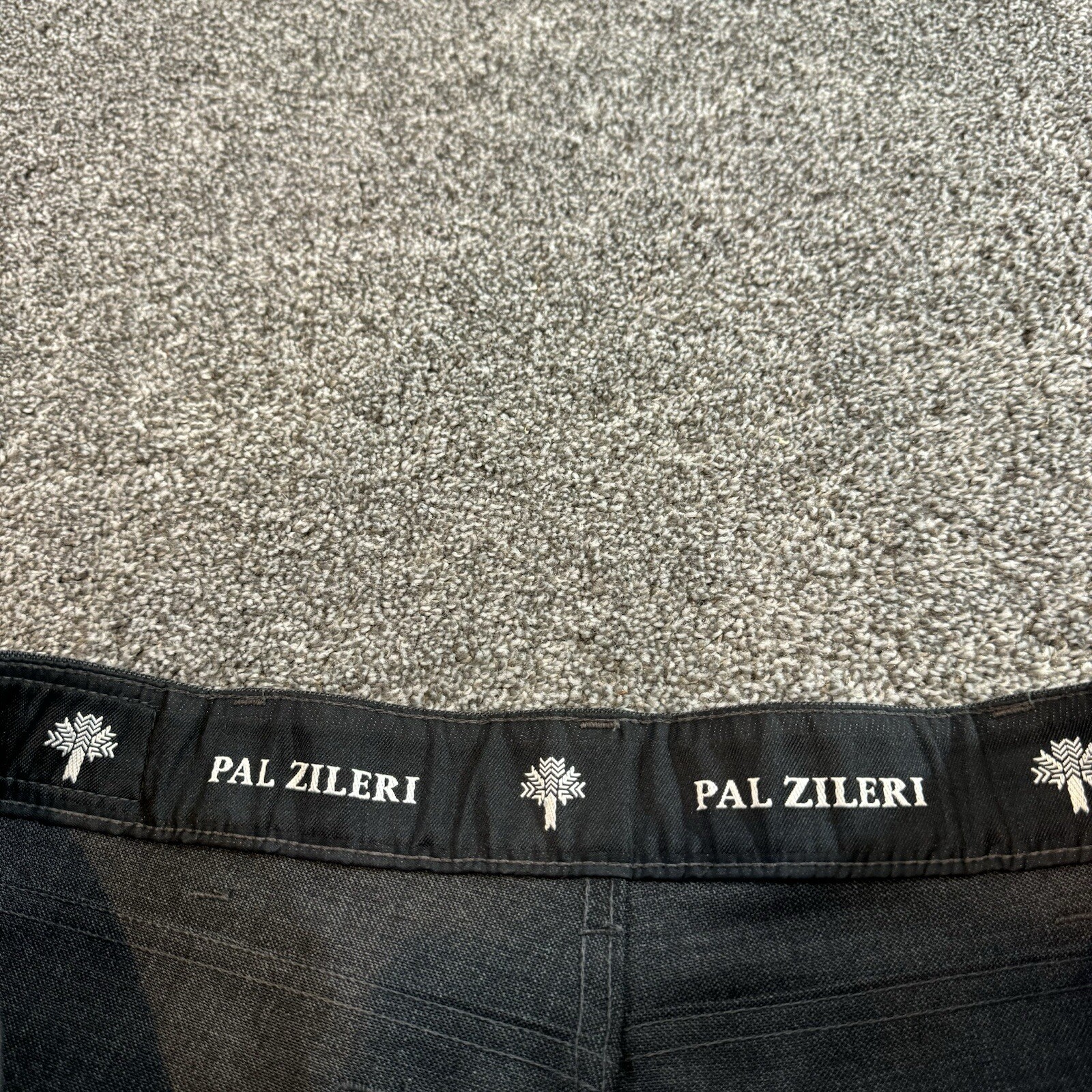 Pal Zileri Mens Charcoal Stretch Chino Casual Pants 36x30 Italy 52 image 5