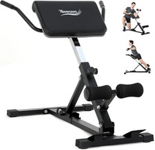 Novonova Banc de Musculation Réglable, anc Abdominaux Fitness Fessiers