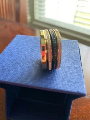 Swarovski ダブルバンドリング クリスタル　#55 Swarovski ダブルバンドリング クリスタル#55