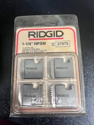 RIDGID 1 - 1/4'' NPSM Alloy Steel Pipe Dies 37975