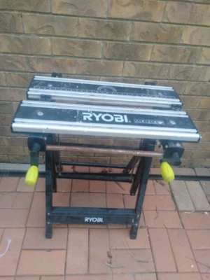 Ryobi 100kg Foldable Metal Work Bench Tool Storage Benches